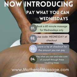 Mother of Massage - Pay What You Can Wednesday