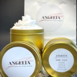 Angelia hand whipped hair & body mousse - Shea Butter base hair and skin moisturizer