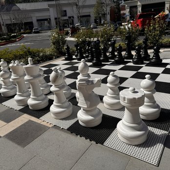Press Waffle - Giant chess  board outside - Waffles Near Me - Marietta, Georgia