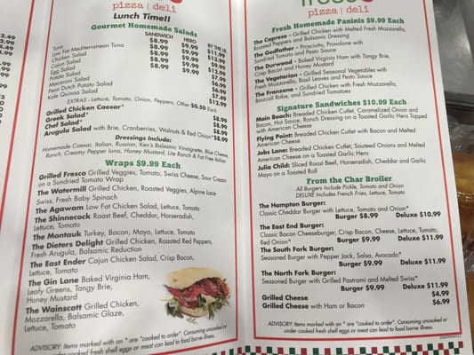 Menu photo 2 Fresco Pizza & Deli Southampton, NY Menu photo 2 Fresco Pizza & Deli Southampton, NY