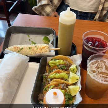 Tacos 352 - Burrito (look at the size!) 3 tacos and street corn. + 2 agua fresca - Tacos Near Me - Gainesville, Florida Tacos 352 - Burrito (look at the size!) 3 tacos and street corn. + 2 agua fresca - Tacos Near Me - Gainesville, Florida
