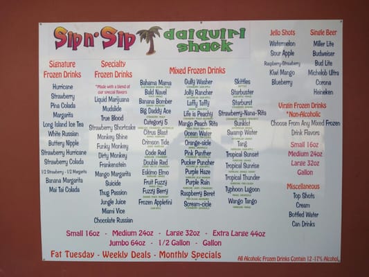 Menu photo 2 Sip N' Sip Beaumont, TX Menu photo 2 Sip N' Sip Beaumont, TX