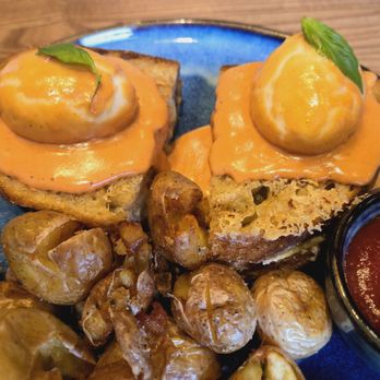 Brazen - Grilled cheese benedict. - Canadian (New) Near Me - Banff, Alberta