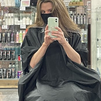 Synergy Salon & Spa - Before (blonde streaks) - Hair Removal Near Me - Orange, California