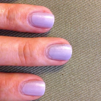 Luxe Nails & Spa - Pretty color, but you can see the uneven paint job and gaps by my cuticles. Looks good from afar, but not at closer inspection. - Nail Salons Near Me - Austin, Texas