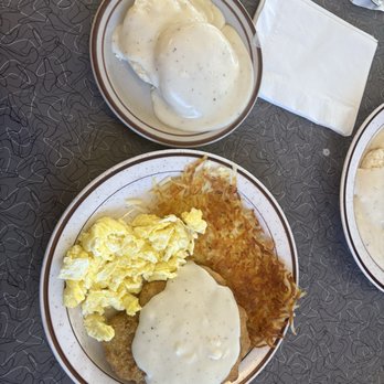 John's Place - Chicken fried steak hash brown egg and biscuits and gravy - Burgers Near Me - Yucca Valley, California
