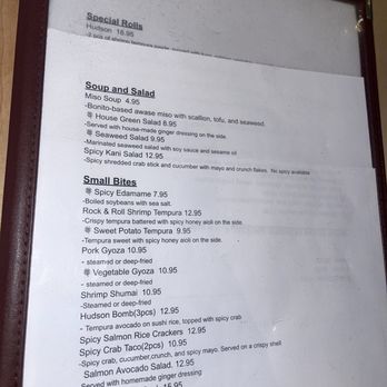 Hudson Sushi - Menu - Sushi Bars Near Me - Union City, New Jersey Hudson Sushi - Menu - Sushi Bars Near Me - Union City, New Jersey