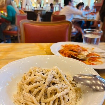 Mother Wolf - Tonnarelli Cacio e Pepe - classsic Roman pasta with pecorino and black pepper - Italian Near Me - Los Angeles, California Mother Wolf - Tonnarelli Cacio e Pepe - classsic Roman pasta with pecorino and black pepper - Italian Near Me - Los Angeles, California