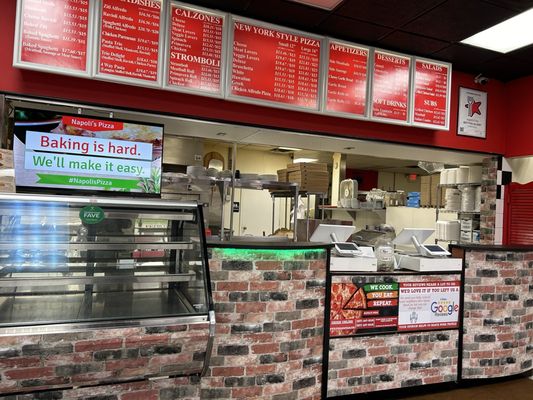 Photo of Napoli's Pizza - Miamisburg, OH, US. The front counter.