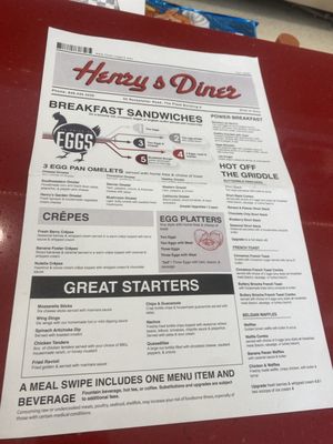 Menu photo 6 Henry's Diner Piscataway Township, NJ