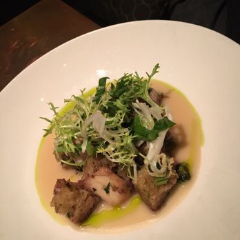 Ninety Acres - Octopus. Bean purée. - New American Near Me - Peapack, New Jersey