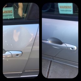 My before and after. He did a GREAT job.
