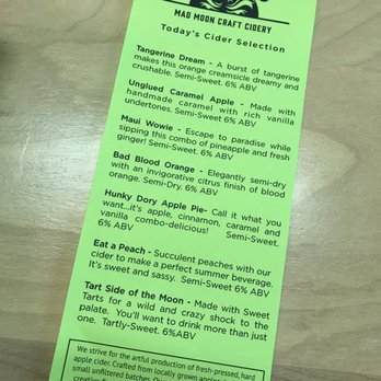 Mad Moon Cider Tap Room - Cideries Near Me - Columbus, Ohio