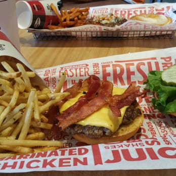 Smashburger - Bacon burger with smash fries. - Burgers Near Me - Orlando, Florida Smashburger - Bacon burger with smash fries. - Burgers Near Me - Orlando, Florida