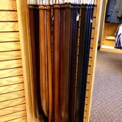 Allen-Edmonds Shoe Bank - One of many racks of belts around the store