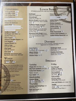 Menu photo 4 Tiff's Cafe Marissa, IL