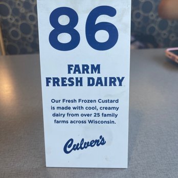 Culver's - Our dine in order number - Fast Food Near Me - Bullhead City, Arizona