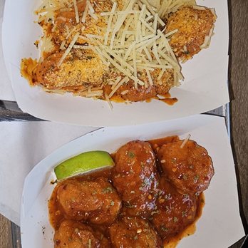 Outlaw Wings - Spicy garlic parm and sweet lime Chile wings - Chicken Wings Near Me - Thornton, Colorado