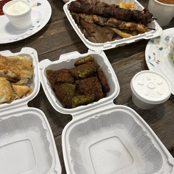 Evan's Restaurant - Super Combination Gyro and Side of Falafel (4) and Spanakopita (5) - Diners Near Me - Matawan, New Jersey Evan's Restaurant - Super Combination Gyro and Side of Falafel (4) and Spanakopita (5) - Diners Near Me - Matawan, New Jersey
