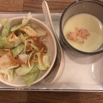 Miso - Starter salad and egg - Japanese Near Me - Annandale, Virginia