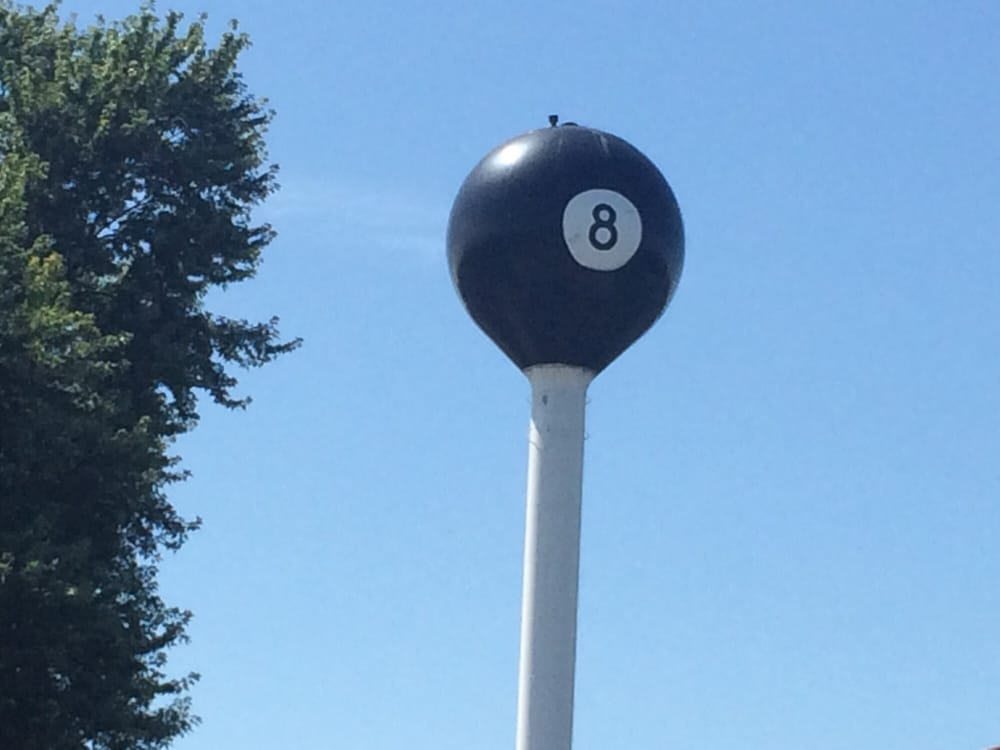 The 8 ball water tower Yelp