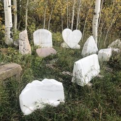 The Marble Gallery - Love this heart headstone