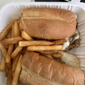 Paisano's Pizza - STEAK & CHEESE lunch special with fries - Pizza Near Me - Reston, Virginia