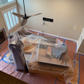 Prolific Painting Service - Living Room Prep - Painters Near Me