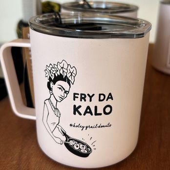 Holey Grail Donuts - Cute Fryda coffee cups - Donuts Near Me - Long Beach, California Holey Grail Donuts - Cute Fryda coffee cups - Donuts Near Me - Long Beach, California