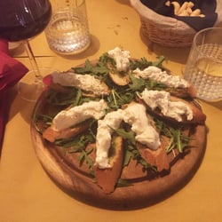 Natta Café - Buratta pesto bruschetta!