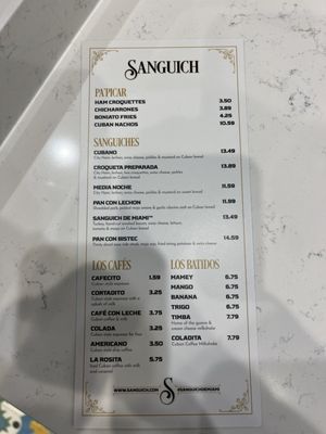 Menu photo 6 Sanguich Coral Gables, FL Menu photo 6 Sanguich Coral Gables, FL