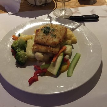 The Wharf - Calamari steak with polenta. - Seafood Near Me - Fort Bragg, California