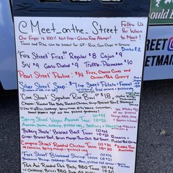 Meet On The Street - Menu