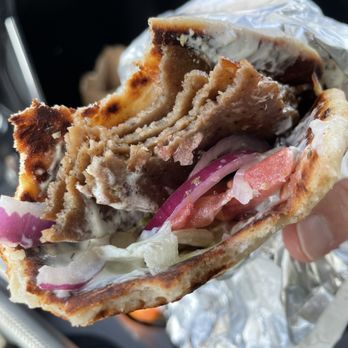 Mama's Boys Burgers - Gyro with 4 Strips of grilled frozen meat. - Burgers Near Me - Toronto, Ontario Mama's Boys Burgers - Gyro with 4 Strips of grilled frozen meat. - Burgers Near Me - Toronto, Ontario