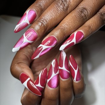 Polished Nail Bar - GelX cateyesnails line design - Nail Salons Near Me - Los Angeles, California Polished Nail Bar - GelX cateyesnails line design - Nail Salons Near Me - Los Angeles, California