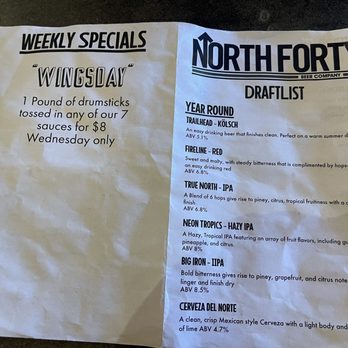 North Forty Beer - Draftiest - North Forty Brewery, Roseberg, OR - October 1, 2024 - Brewpubs Near Me - Roseburg, Oregon North Forty Beer - Draftiest - North Forty Brewery, Roseberg, OR - October 1, 2024 - Brewpubs Near Me - Roseburg, Oregon
