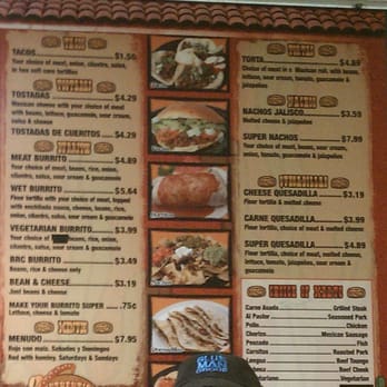 Tacos Jalisco - Menu, page 3 - Mexican Near Me - Truckee, California