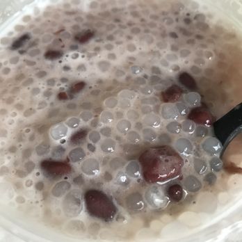 Ice Dream - After mixing - red bean, sago, toddy palm cold dessert - Bubble Tea Near Me - Sacramento, California Ice Dream - After mixing - red bean, sago, toddy palm cold dessert - Bubble Tea Near Me - Sacramento, California