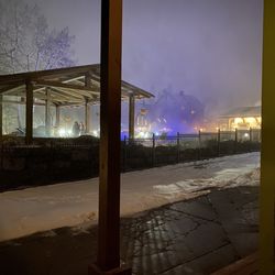 Twin Peaks Lodge and Hot Springs - View of the pool at night