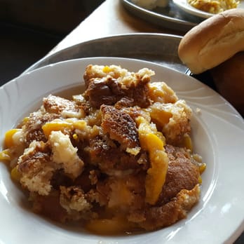 City Barbeque - Peach cobbler. The whipped cream comes in a separate container. - Barbeque Near Me - Indianapolis, Indiana City Barbeque - Peach cobbler. The whipped cream comes in a separate container. - Barbeque Near Me - Indianapolis, Indiana