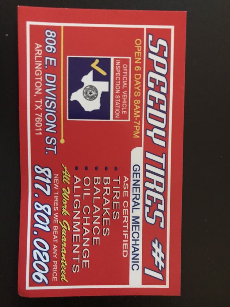 SPEEDY TIRES AND WHEELS Updated September 2024 806 E Division St