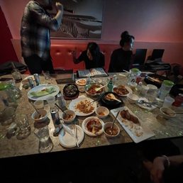 a table full of food a table full of food