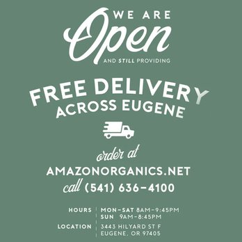Amazon Organics - We've added new delivery cars to our fleet to get your product to you faster - Cannabis Dispensaries Near Me - Eugene, Oregon