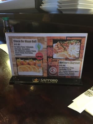 Menu photo 5 Sushi On The Edge Vista, CA Menu photo 5 Sushi On The Edge Vista, CA
