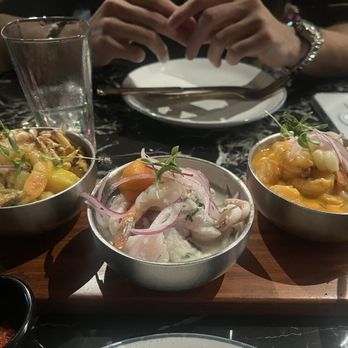 CVI.CHE 105 - Ceviche trio - Peruvian Near Me - Coral Gables, Florida CVI.CHE 105 - Ceviche trio - Peruvian Near Me - Coral Gables, Florida