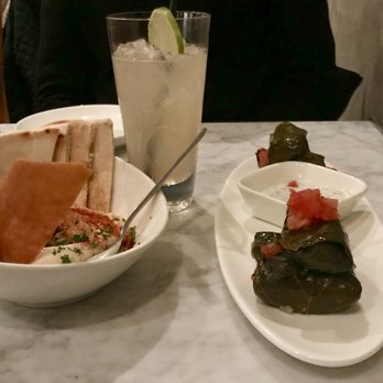Epice - Hummus and pita, stuffed grape leaves, Moscow mule - Lebanese Near Me - Nashville, Tennessee