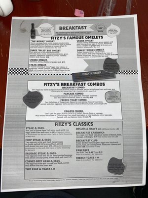 Menu photo 7 Fitzy's Old Fashioned Diner Columbus, OH Menu photo 7 Fitzy's Old Fashioned Diner Columbus, OH