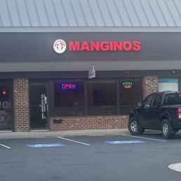 Exterior outside entrance of Manginos Pizza - Burke, Virginia Exterior outside entrance of Manginos Pizza - Burke, Virginia