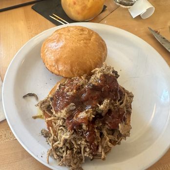 Rooster Street Brewing - Pulled pork without the coleslaw and pickles. - American Near Me - Lititz, Pennsylvania