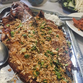 Saigon Kitchen - Deep fried catfish , no wonder it's popular at their restaurant - Vietnamese Near Me - San Jose, California